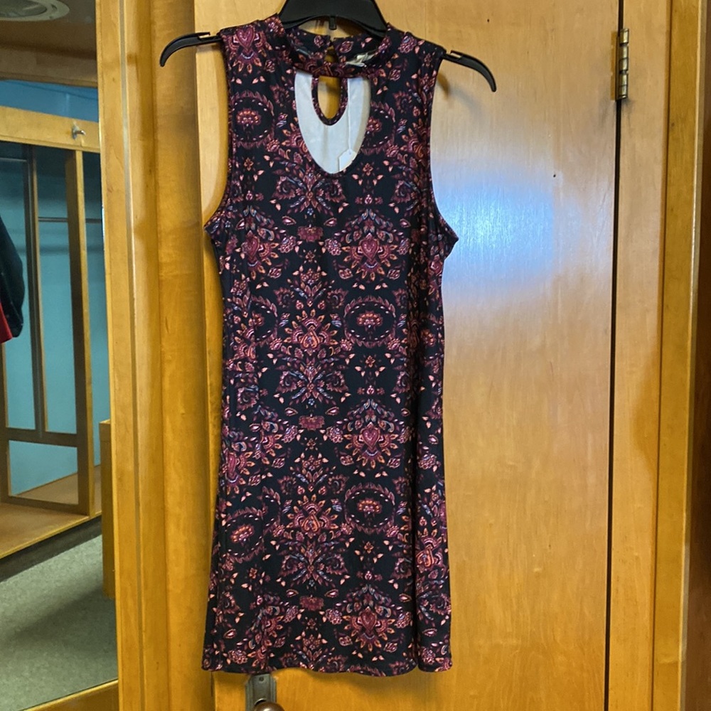 MUDD sleeveless dress  (M), Black multi
